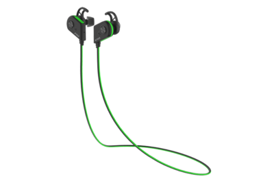 Bluetooth earphones KREZ SPORT EP05, black & green