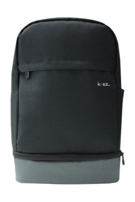 KREZ BP04 backpack, classic, 15.6, black/grey, nylon